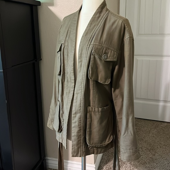 Free People 100% Cotton Military Style Jacket - Size XS - Picture 3 of 9